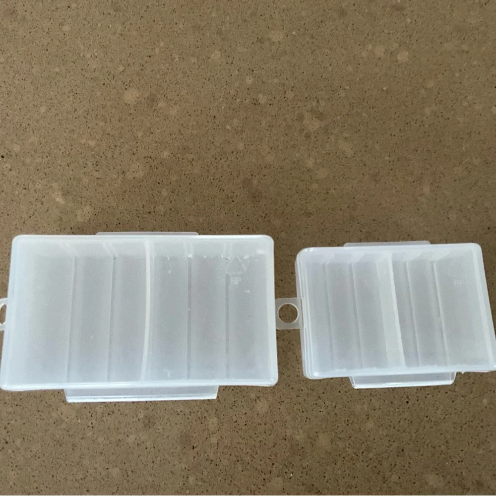 Transparent Battery Storage for AA and AAA Batteries Box Set